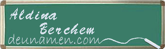 Aldina Berchem Visitenkarte